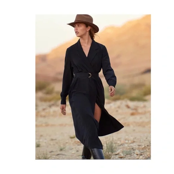 Nili Lotan Jana Silk Dress in Black - Picture 2 of 5